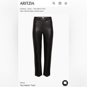 Aritzia Wilfred Melina Pants, Size 2, Black, Short Length